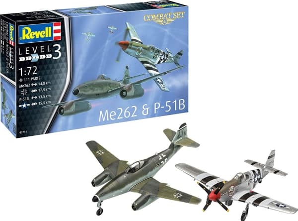 Revell Combat Set Messerschmitt Me262 & P-51B Mustang 1:72