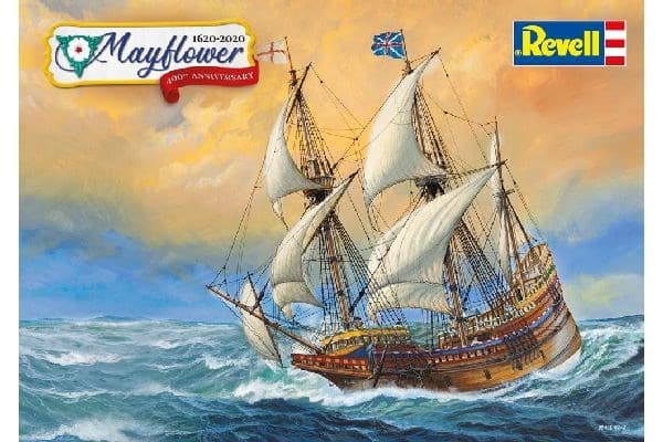 Revell Mayflower - 400th Anniversary, Segelfartygsmodell, Monteringssats, 1:83, Mayflower - 400th Anniversary, Alla, Plast