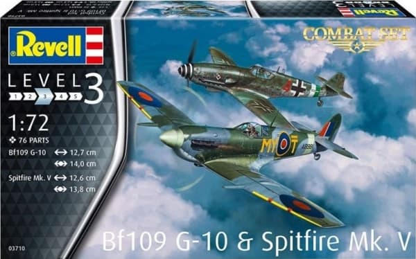 Revell limmar BF109G-10 &amp; Spitfire MK.V