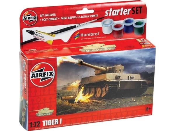 Airfix Small Beginners Set Tiger 1, Tank model, Monteringssett, 1:72, Tiger 1, Alle kjønn, Plast