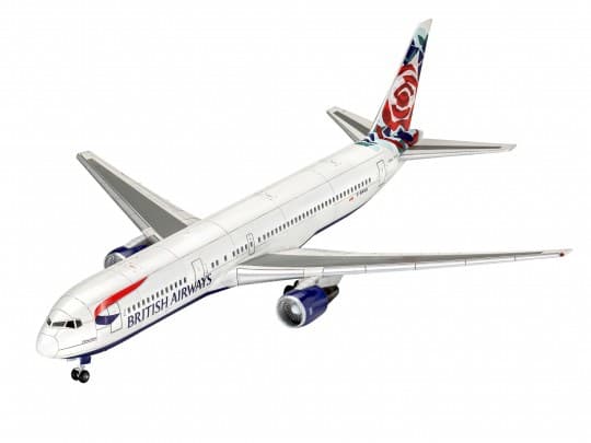 Revell Boeing 767-300ER British Airways Chelsea Rose, Luftfarkostmodell med fast vinge, Monteringssats, 1:144, Boeing 767-300ER British Airways Chels