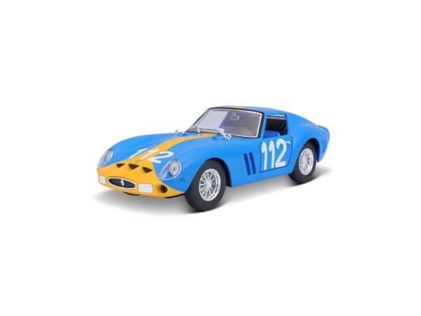 BBURAGO Ferrari 250 GTO, Sportsbil, Montert på forhånd, 1:24, Ferrari Racing 250 GTO, Alle kjønn, Metall, Plast