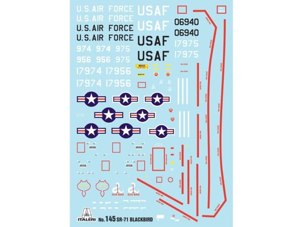 Italeri SR - 71 Blackbird, Aerostatmodell, Monteringssats, 1:72, SR - 71 Blackbird, Alla kön, Plast
