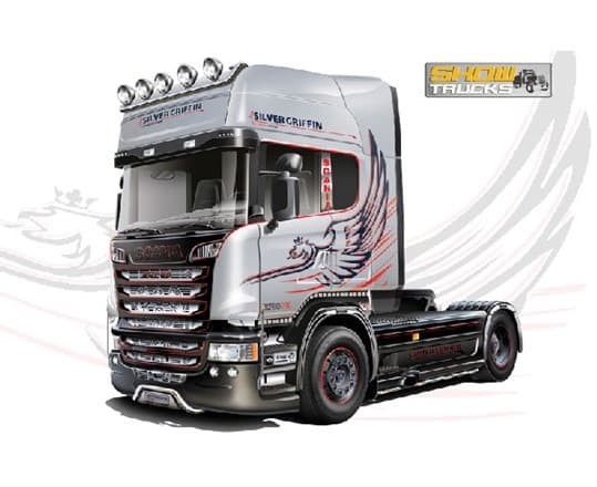 Italeri 3906, Rekka-/Täysperävaunumalli, Kokoamispakkaus, 1:24, SCANIA R730 V8, Monivärinen, Ruotsi