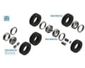 Miniatyrbild 2 av 2: 1:24 European tyres and rims