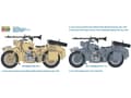 Miniatyrbild 4 av 5: Italeri 7403, Military motorcycle model, Monteringssats, 1:9, German Military Motorcycle, Alla, Plast