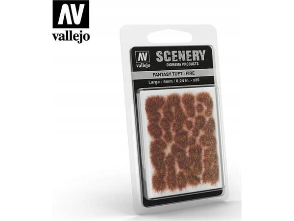 Vallejo Vallejo: Scenery - Fantasy Tuft - Fire (6mm)x35
