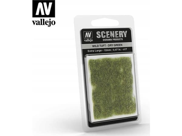 Vallejo Vallejo: Sceneri - Vild tofs - Torrgrön (12 mm) x17