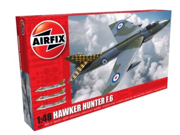 Airfix 21.A09185, Flymodell med fastvinge, Monteringssett, 1:48, Hawker Hunter F.6, 8 år, Militært luftfartøy
