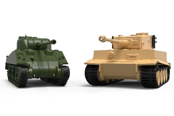 Klassinen konflikti Tiger 1 vs Sherman Firefly