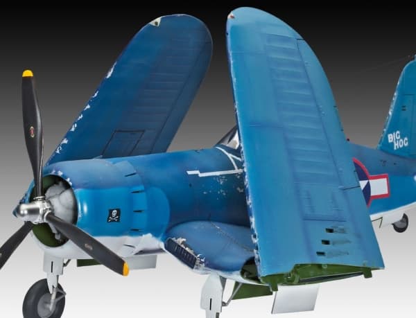 Revell Vought F4U-1A CORSAIR, Luftfarkostmodell med fast vinge, Monteringssats, 1:32, Vought F4U-1A Corsair, Hankoppling, Plast