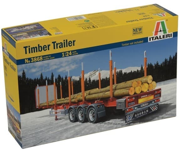 Italeri TIMBER TRAILER, Truck/trailer, Monteringssett, 1:24, TIMBER TRAILER, Alle kjønn, Plast