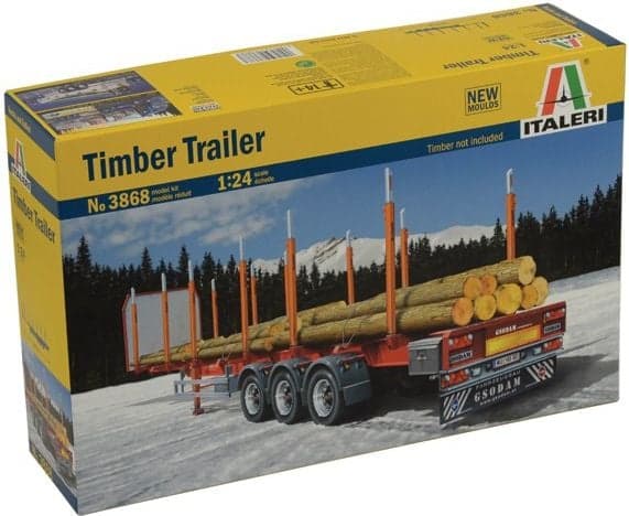 Italeri TIMBER TRAILER, Truck/trailer, Monteringssett, 1:24, TIMBER TRAILER, Alle kjønn, Plast