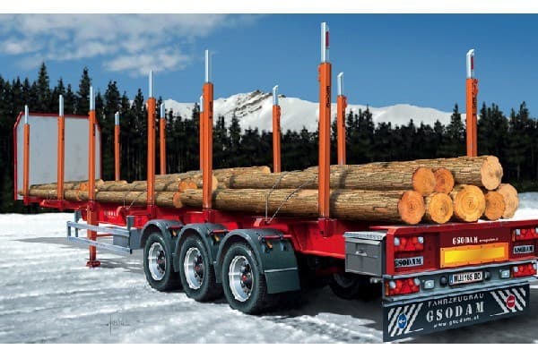 Italeri TIMBER TRAILER, Truck/trailer, Monteringssett, 1:24, TIMBER TRAILER, Alle kjønn, Plast