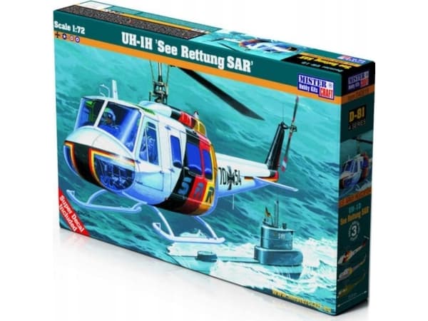 Olymp Aircraft UH-1H See Rettung SAR 1:72 D-81 helikoptermodell som ska limmas ihop