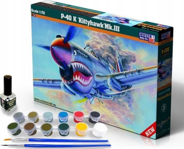 Olymp Aircraft Flymodellsett P-40 K Kittyhawk Mk.III 1:72 SD-220