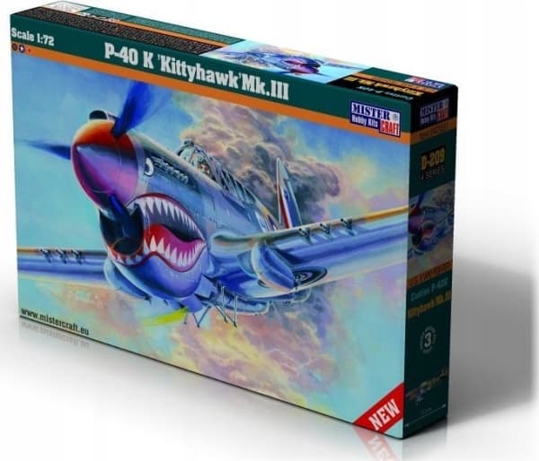 Olymp Aircraft Flymodellsett P-40 K Kittyhawk Mk.III 1:72 SD-220