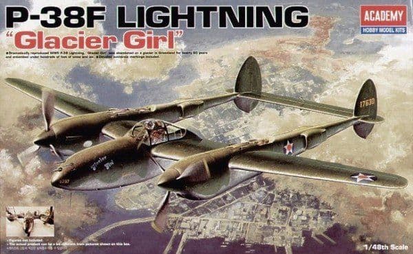 Academy Academy modell do sklejania P-38F Lighting Glacier Girl 1/48