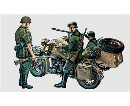 Italeri BMW R75, Motorsykkelmodell, Monteringssett, 1:35, BMW R75, Alle kjønn, Plast