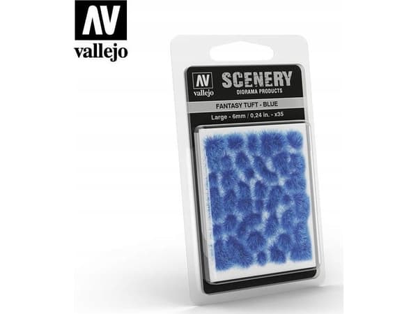 Vallejo Vallejo: Kulisser - Fantasy Tuft - Blå (6 mm)x35