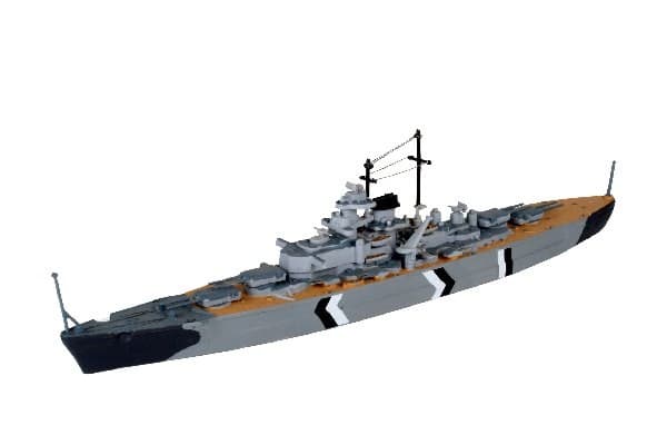 Revell 5802, Naval ship model, Kokoamispakkaus, 1:1200, Bismarck, Ei sukupuolirajoitusta, Muovi