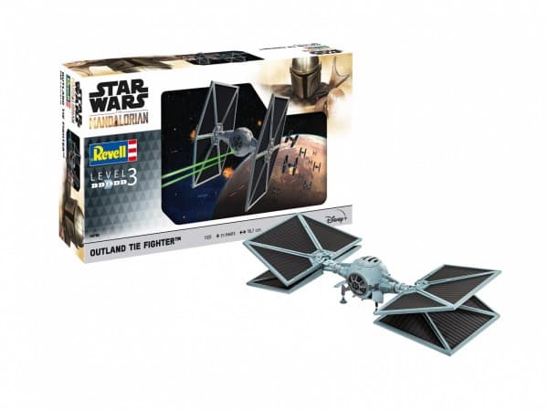 Revell The Mandalorian: Outland TIE Fighter, Pienoismalliavaruuslentokone, Kokoamispakkaus, 1:65, The Mandalorian: Outland TIE Fighter, Ei sukupuolir