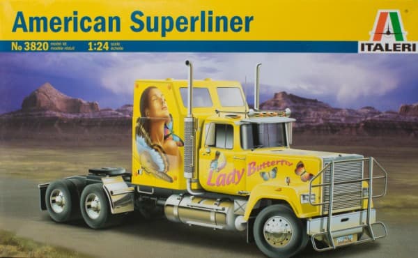 Italeri U.S. SUPERLINER, Truck/trailer, Monteringssett, 1:24, U.S. SUPERLINER, Alle kjønn, Plast