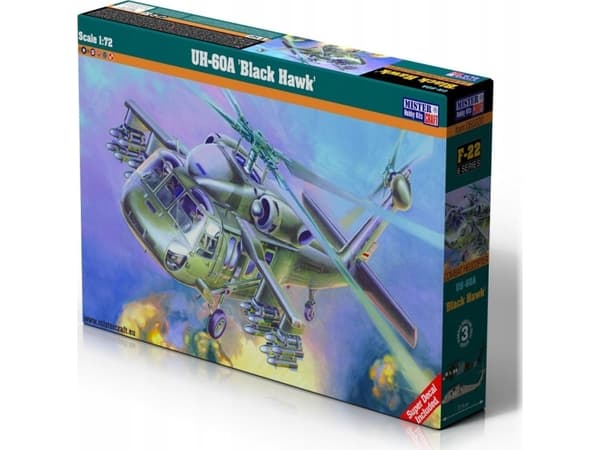 Olymp Aircraft Model helikoptera do sklejania UH-60 A Black Hawk 1:72 F-22