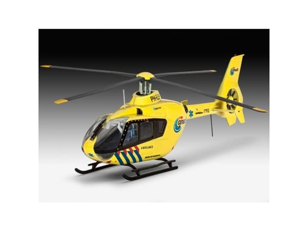 Revell Airbus Helicopters EC135 ANWB, Rotorcraft model, Kokoamispakkaus, 1:72, EC135 ANWB, Kunnianhimoinen, 65 kpl