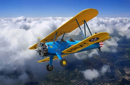Revell Stearman PT-17 Kaydet, Flymodell med fastvinge, Monteringssett, 1:32, Stearman PT-17 Kaydet, Alle kjønn, Plast
