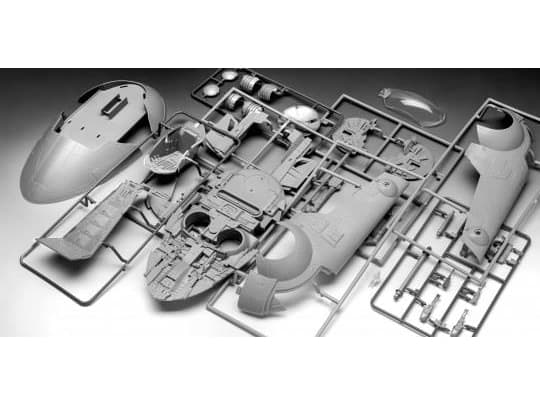 Revell Boba Fett''s Starship, Romflymodell, Monteringssett, 1:88, Boba Fett''s Starship, Alle kjønn, Plast