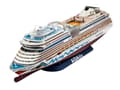 Miniatyrbild 2 av 4: Revell AIDAblu, Passagerarskeppsmodell, Monteringssats, 1:400, AIDA, Alla, Plast