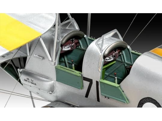 Revell D.H. 82A Tiger Moth, Luftfarkostmodell med fast vinge, Monteringssats, 1:32, D.H. 82A Tiger Moth, Alla, Plast