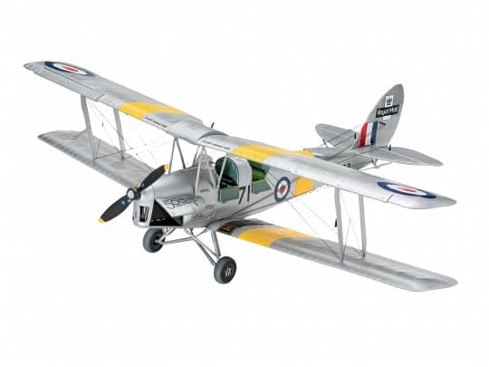 Revell D.H. 82A Tiger Moth, Luftfarkostmodell med fast vinge, Monteringssats, 1:32, D.H. 82A Tiger Moth, Alla, Plast
