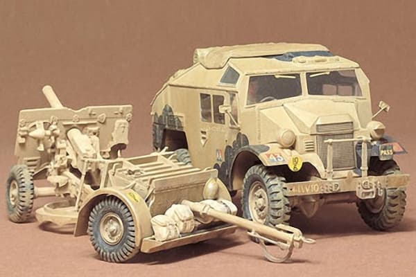 Tamiya - Britisk 25pdr.field gun & Quad gun traktor kanadiske Ford F.G.T., 1/35, 35044