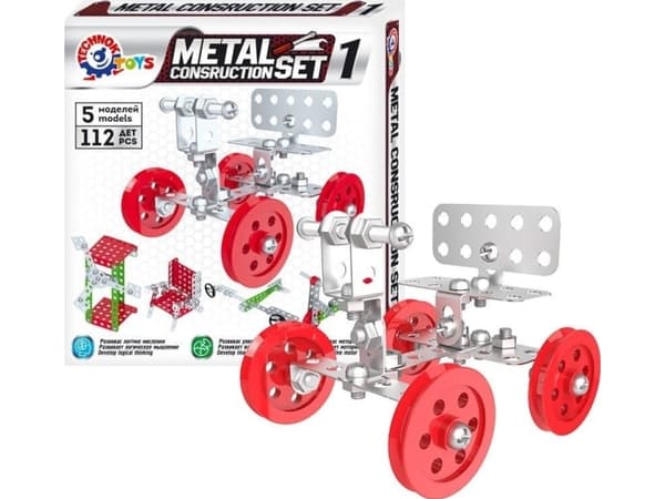 Technok metall byggklossar 1 Designer metall 112el 6399 TechnoK p10