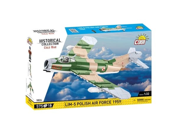 Cobi COBI 5824 Historical Collection Cold War Cold War LIM-5 jagerfly fra det polske luftvåpenet 1959 575 blokker