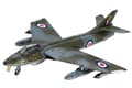Pikkukuva 1 / 2: Kokoonpantava lentokone 1:144 63833 Hawker Hunter FGA.9 Revell + 3 maalia + liima + siveltimet + siveltimet
