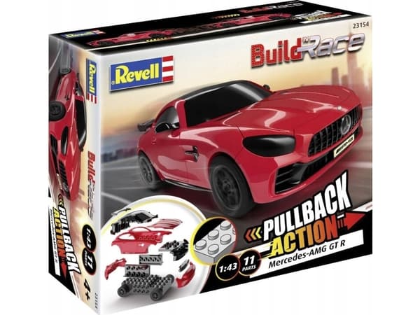 Pienoismallisarja Revell Build n Race Mercedes-AMG GT R, punainen 23154 1:43