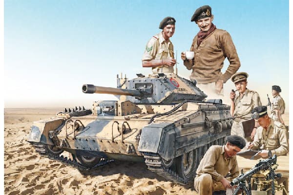 ITALERI Crusader Mk.III with British crew- El A