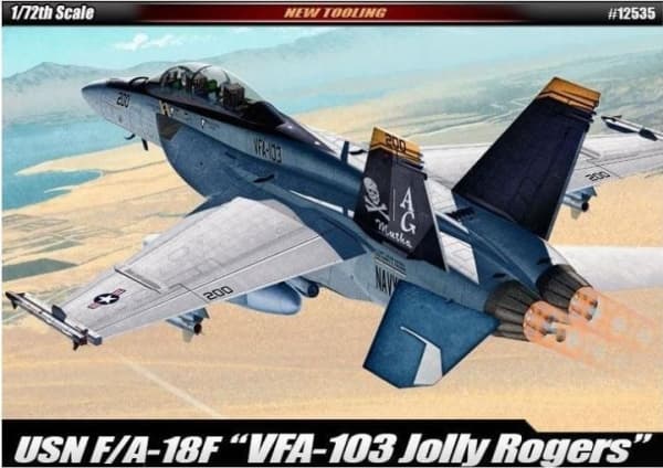 Academy Academy modell plast F/A-18F USN VF-103 Jolly Rogers
