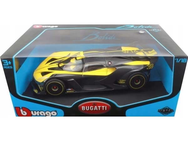 BBURAGO Bugatti Bolide 1:18, Modellsuperbil, Förmonterad, 1:18, Bugatti Bolide, Alla, Metall, Plast