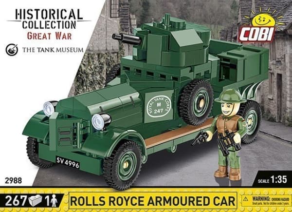 Cobi Klocki Historisk samling Rolls-Royce pansarbil 1920 Modell Mk I
