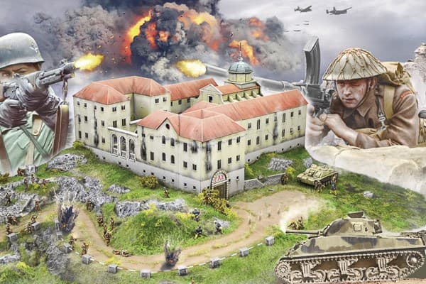Italeri Model do sklejania Montecassino Abbey 1944 Breaking the Gus