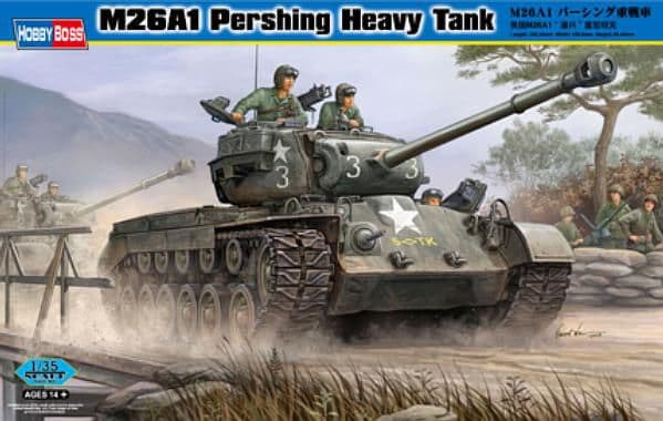 Hobby Boss Muovinen M26A1 Pershing raskas panssarivaunun malli