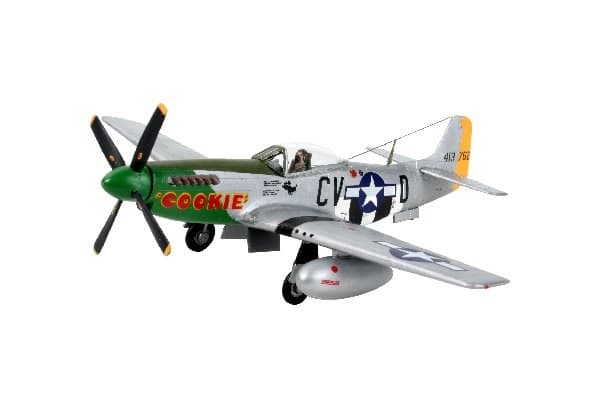 Revell P-51D Mustang, Luftfarkostmodell med fast vinge, Monteringssats, 1:72, North American P-51 Mustang, Plast, Second World War
