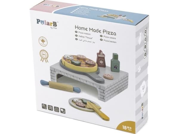 Viga Toys VIGA PolarB Pizzakokeovnstilbehør i tre