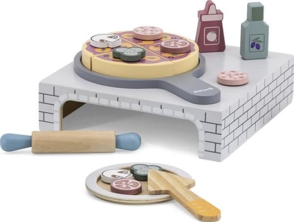 Viga Toys VIGA PolarB Pizzakokeovnstilbehør i tre