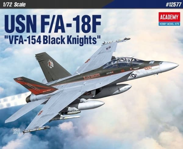 ACADEMY USN F/A-18F VFA- 154 Sort 1/72
