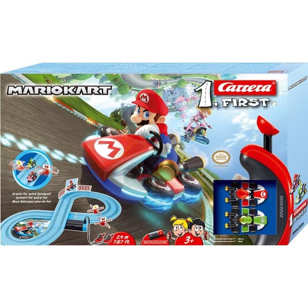 Carrera First Mario Kart Race Track + 2 bilar och 2 kontroller 240 cm